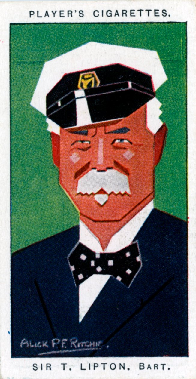 Sir Thomas Johnstone Lipton, 1. Baronet, britský obchodník s potravinami a jachtař, 1926 od Alick P. F. Ritchie
