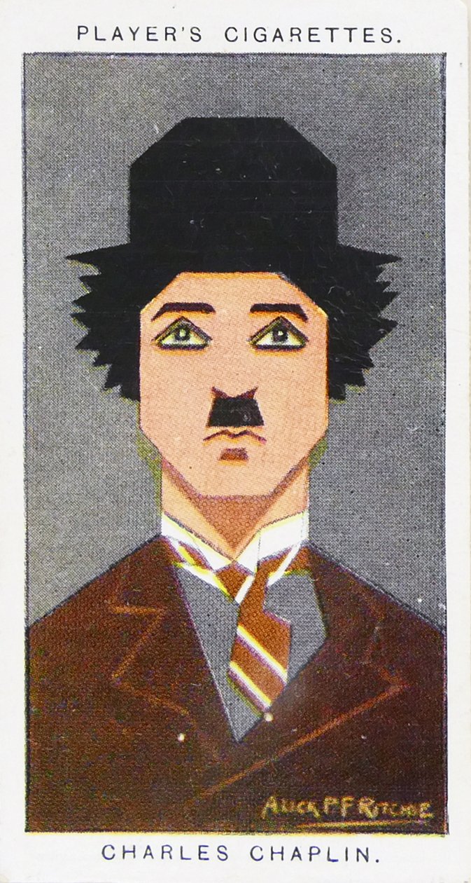 1926 Hráčova cigaretová karta s vyobrazením: Charlie Chaplin od Alick Penrose Forbes Ritchie