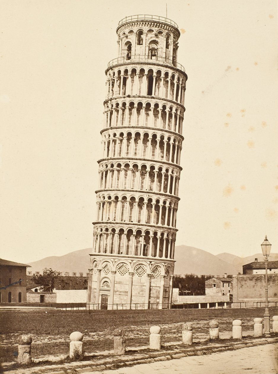 Campanile, Pisa (-4603) od Alinari Brothers