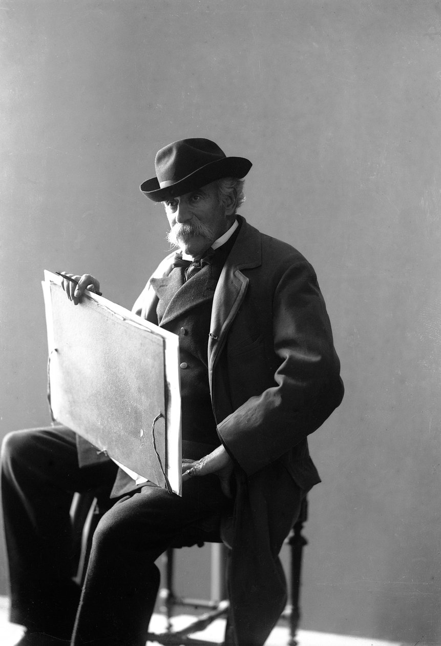 Giovanni Fattori (černobílá fotografie) od Fratelli Alinari