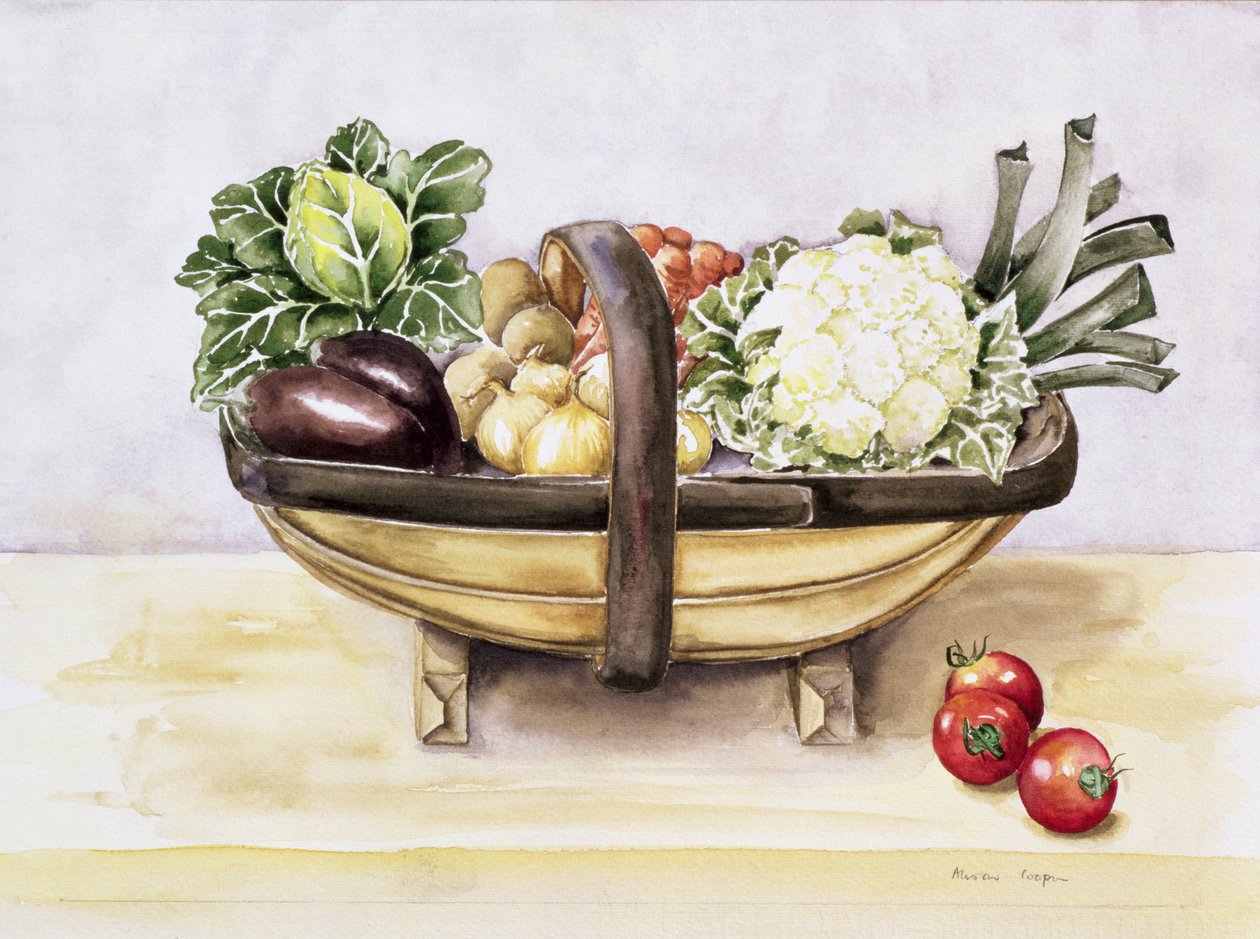 Zátiší se zeleninou, 1996 od Alison Cooper