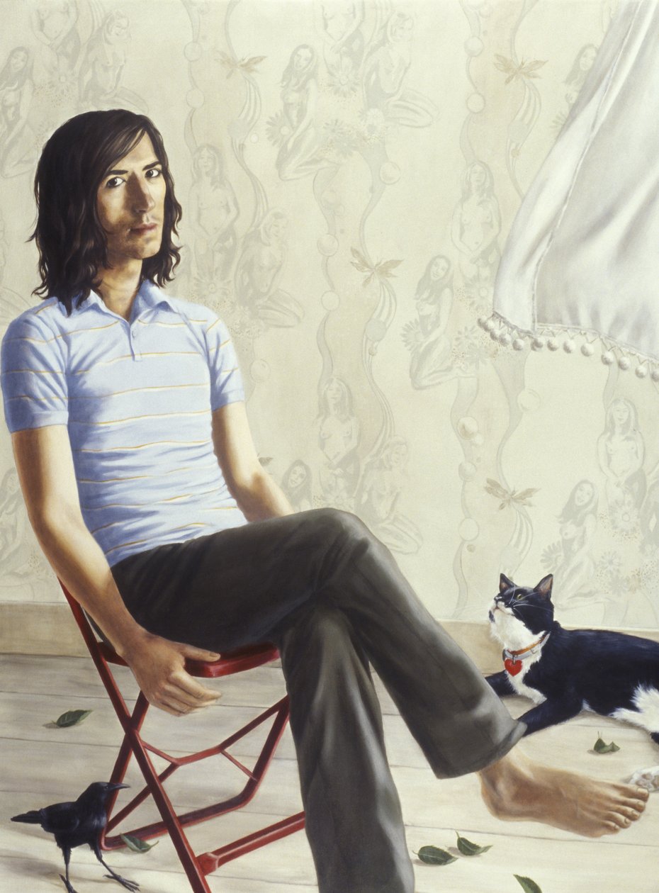 Bizarre Love Triangle (akryl a olej na plátně) od Alix Contemporary Artist Soubiran Hall