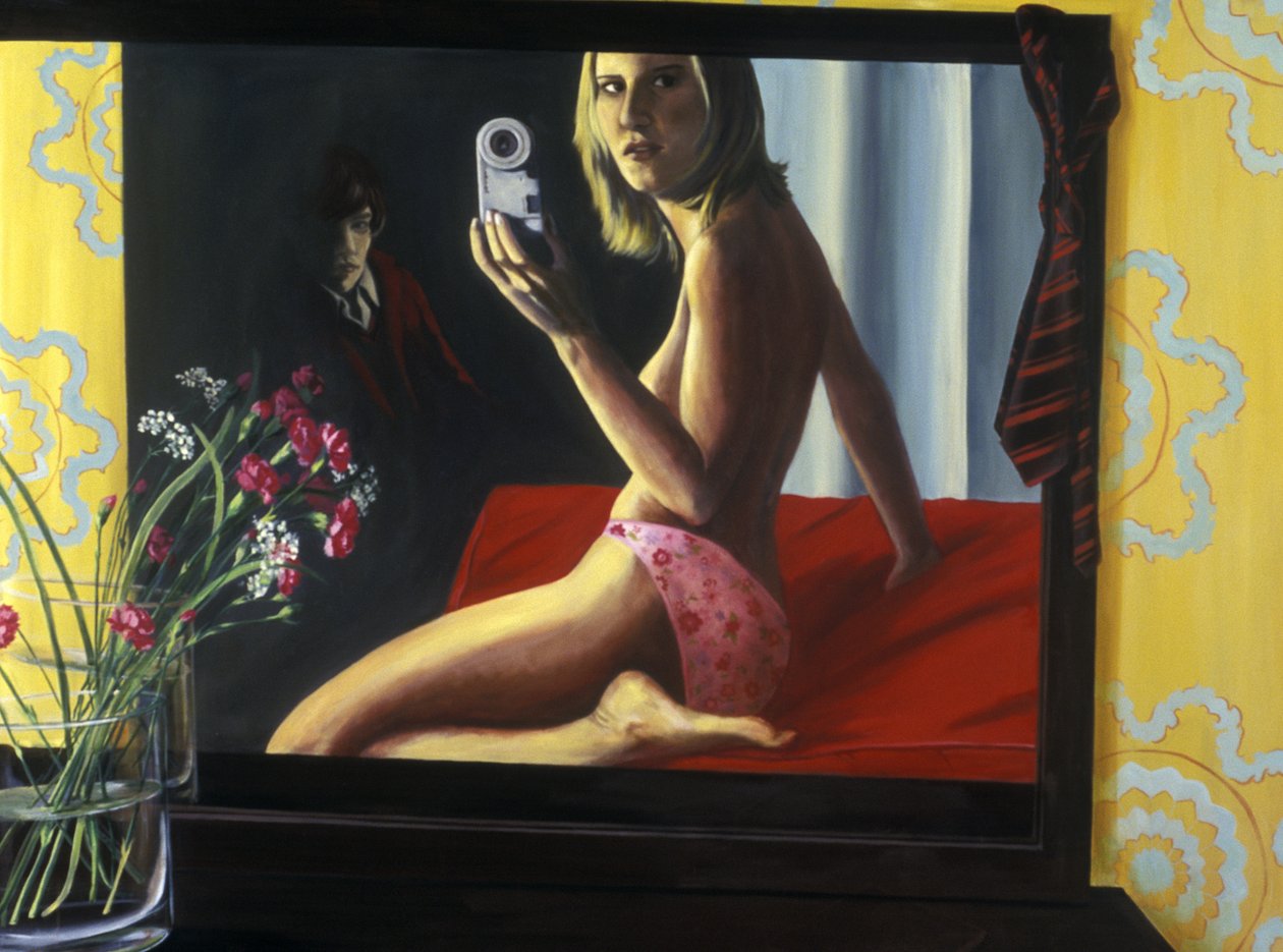 Spodní prádlo, 2000 (akryl na plátně) od Alix Contemporary Artist Soubiran Hall