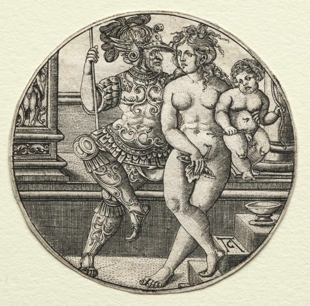 Mars, Venuše a Amor, 20. léta 16. století. od Allaert Claesz