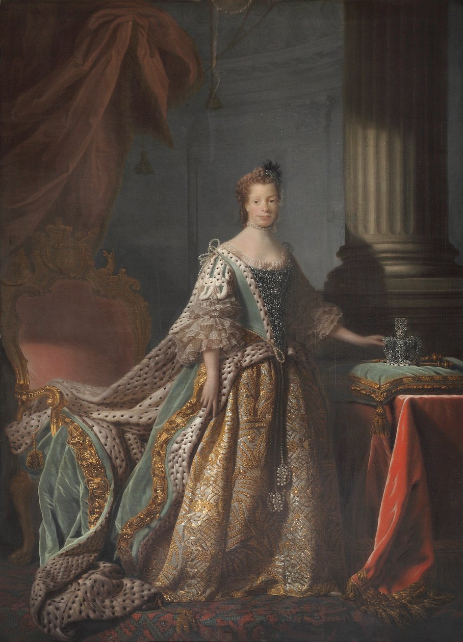 Charlotte, choť Jiřího III od Allan Ramsay
