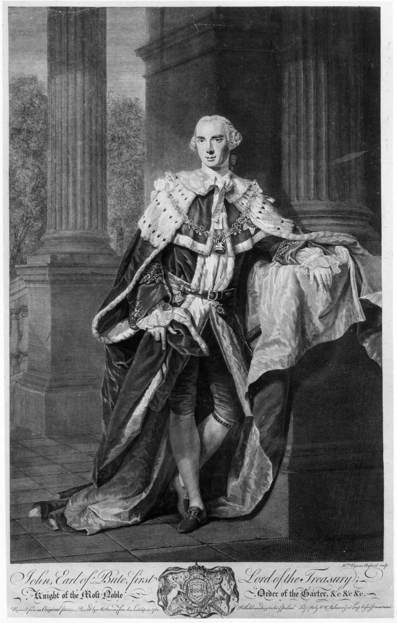 John Stuart, 3. hrabě z Bute, 1763 od Allan Ramsay