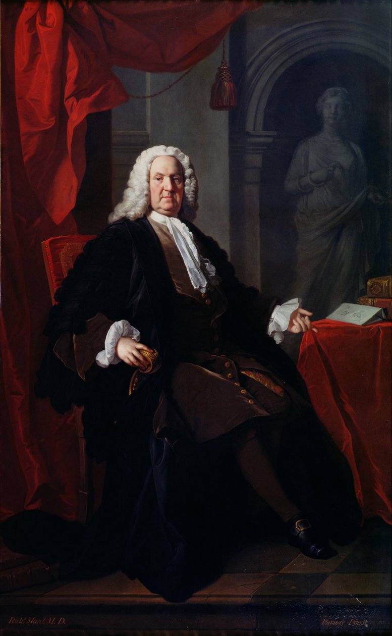 Portrét Dr. Richarda Meada, 1747 od Allan Ramsay