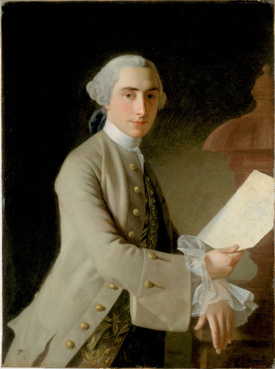 Portrét Jamese Adama, 1754 od Allan Ramsay