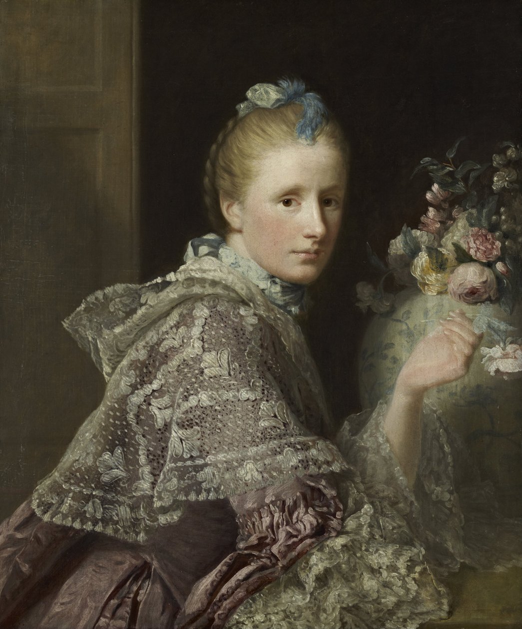 Umělcova manželka - Margaret Lindsay z Evelicku, c 1726 - 1782 od Allan Ramsay