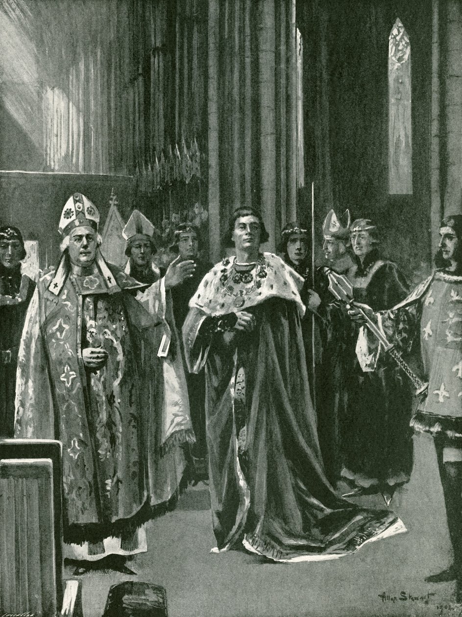 Uznání při korunovaci Jindřicha VII., neděle 30. října. od Allan (after) Stewart