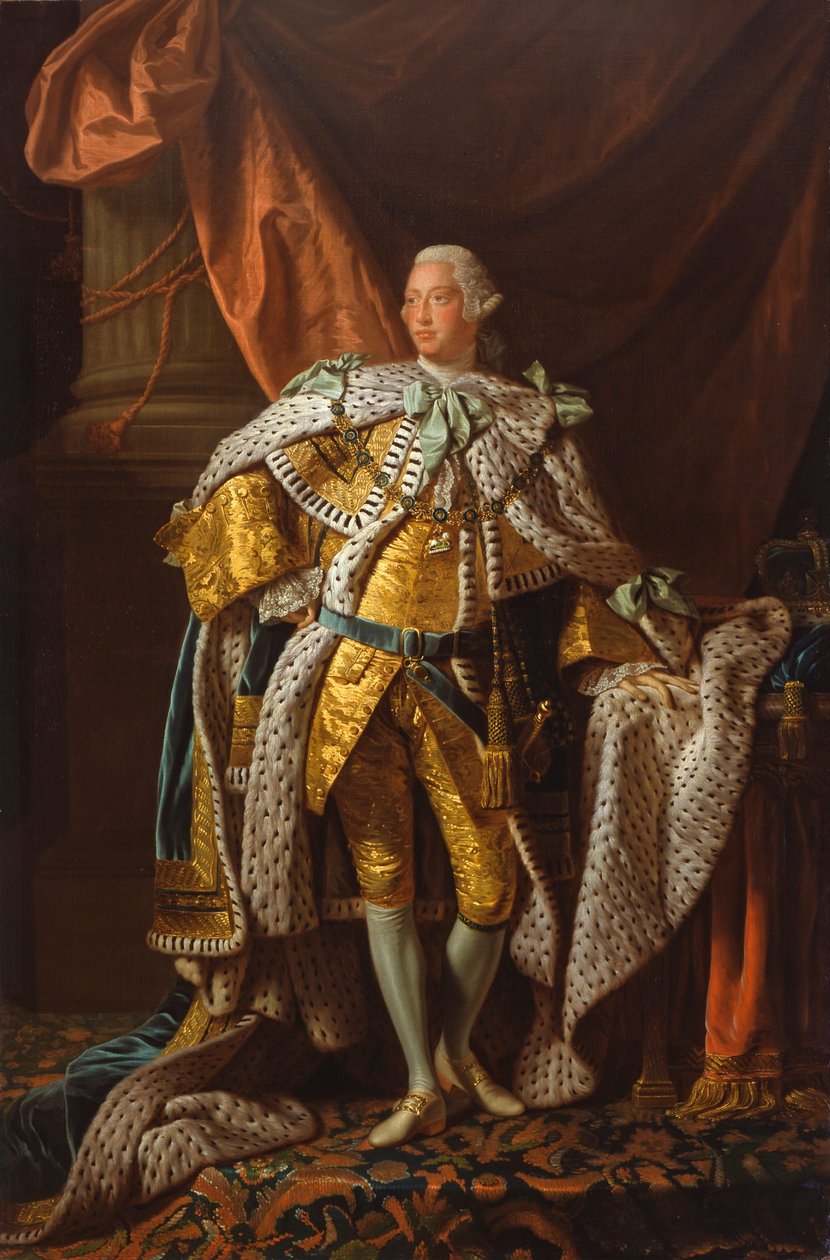 Král Jiří III. od Allan Ramsay