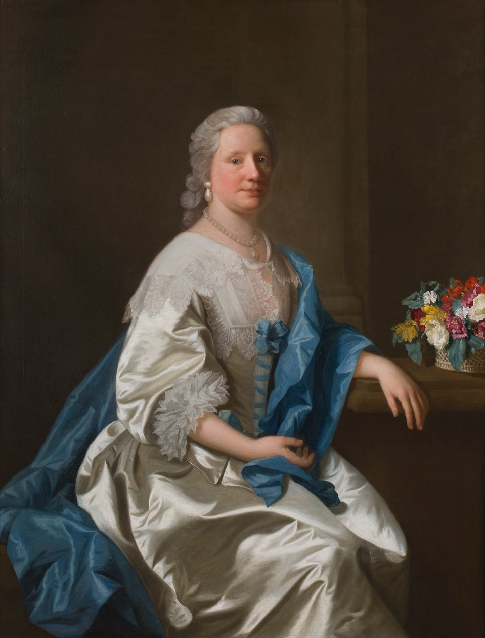 Portrét Anne Leighton (olej na plátně) od Allan Ramsay
