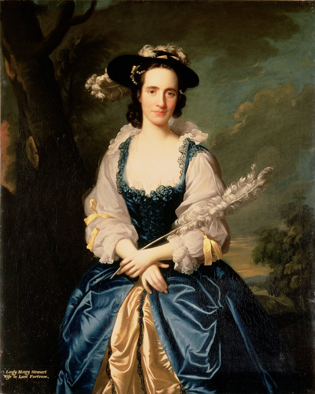 Portrét Lady Mary Stewart, manželky Kennetha Mackenzieho, lorda Fortrose, 1749 od Allan Ramsay