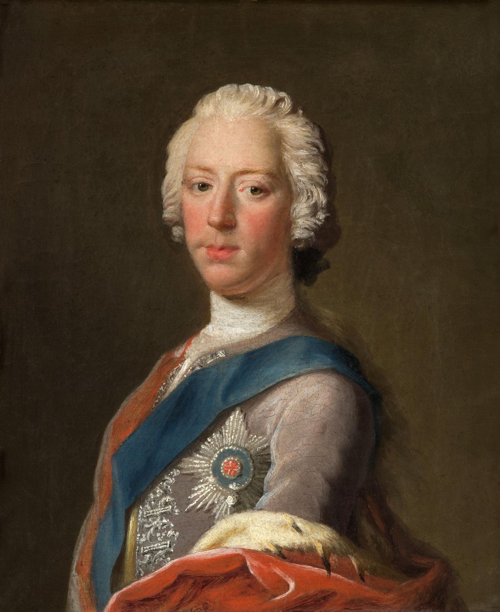 Princ Charles Edward Stuart, 1720 - 1788. Nejstarší syn prince Jamese Francise Edwarda Stuarta od Allan Ramsay