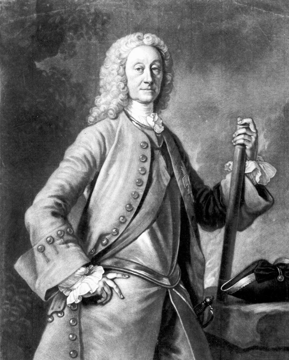 The Right Honorable John Dalrymple, 2. Earl of Stair, vyryl John Faber od Allan Ramsay