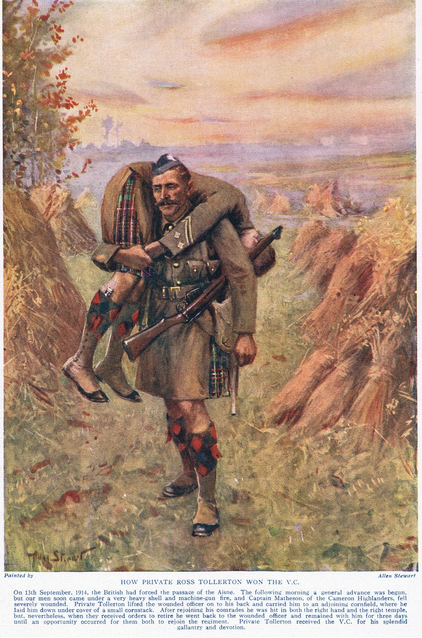 Jak vojín Ross Tollerton vyhrál VC, ilustrace z 