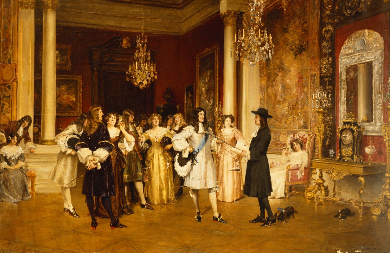 William Penn Obdržení Charty Pennsylvánie od Karla II od Allan Stewart