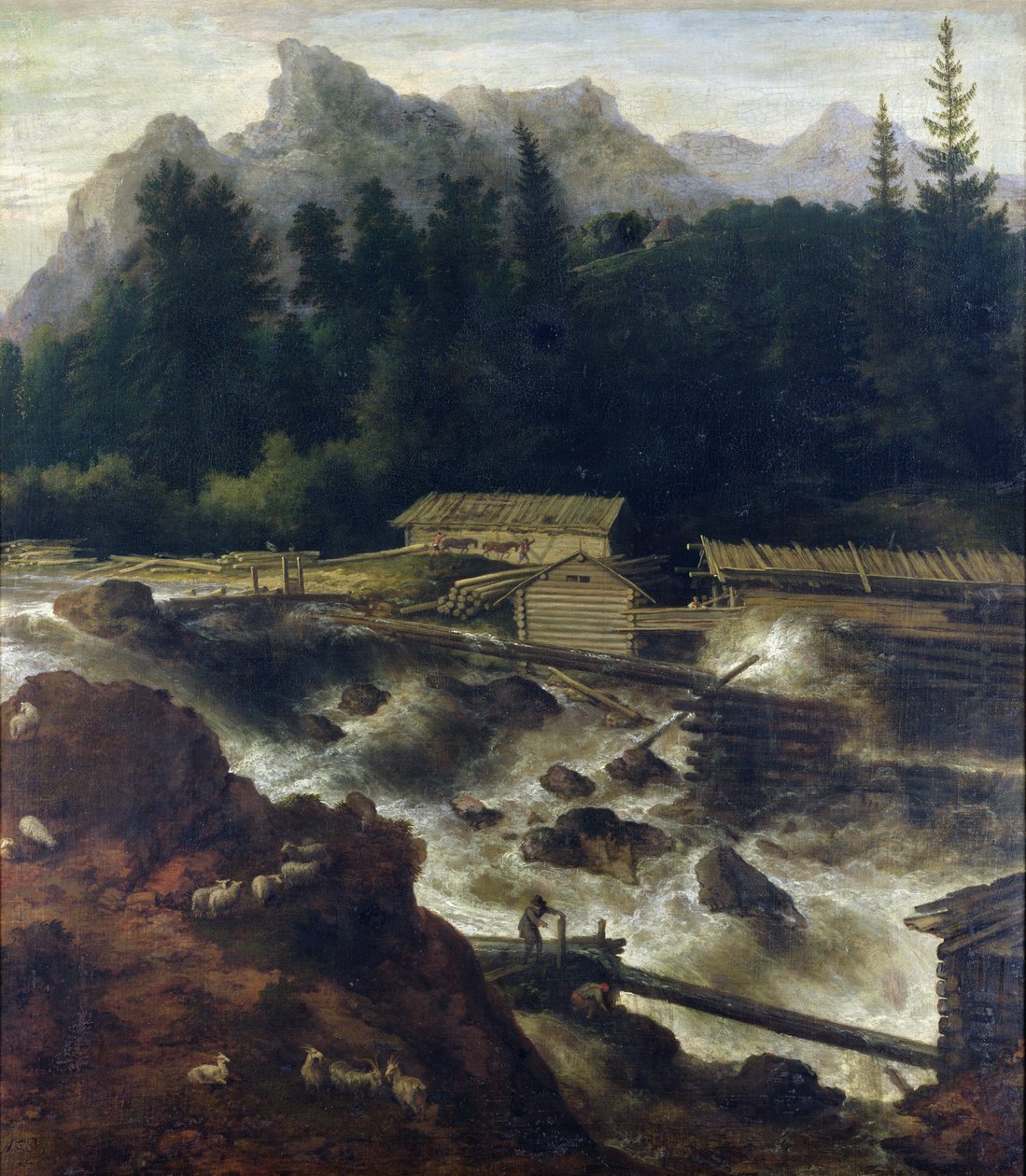 Skandinávská krajina, 1670 od Allart van Everdingen
