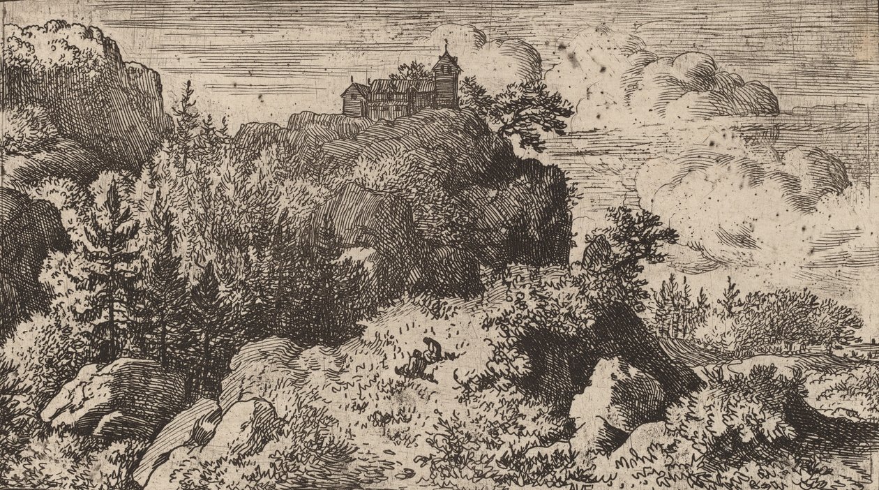 Firs in the Defile, pravděpodobně c. 16451656. od Allart van Everdingen