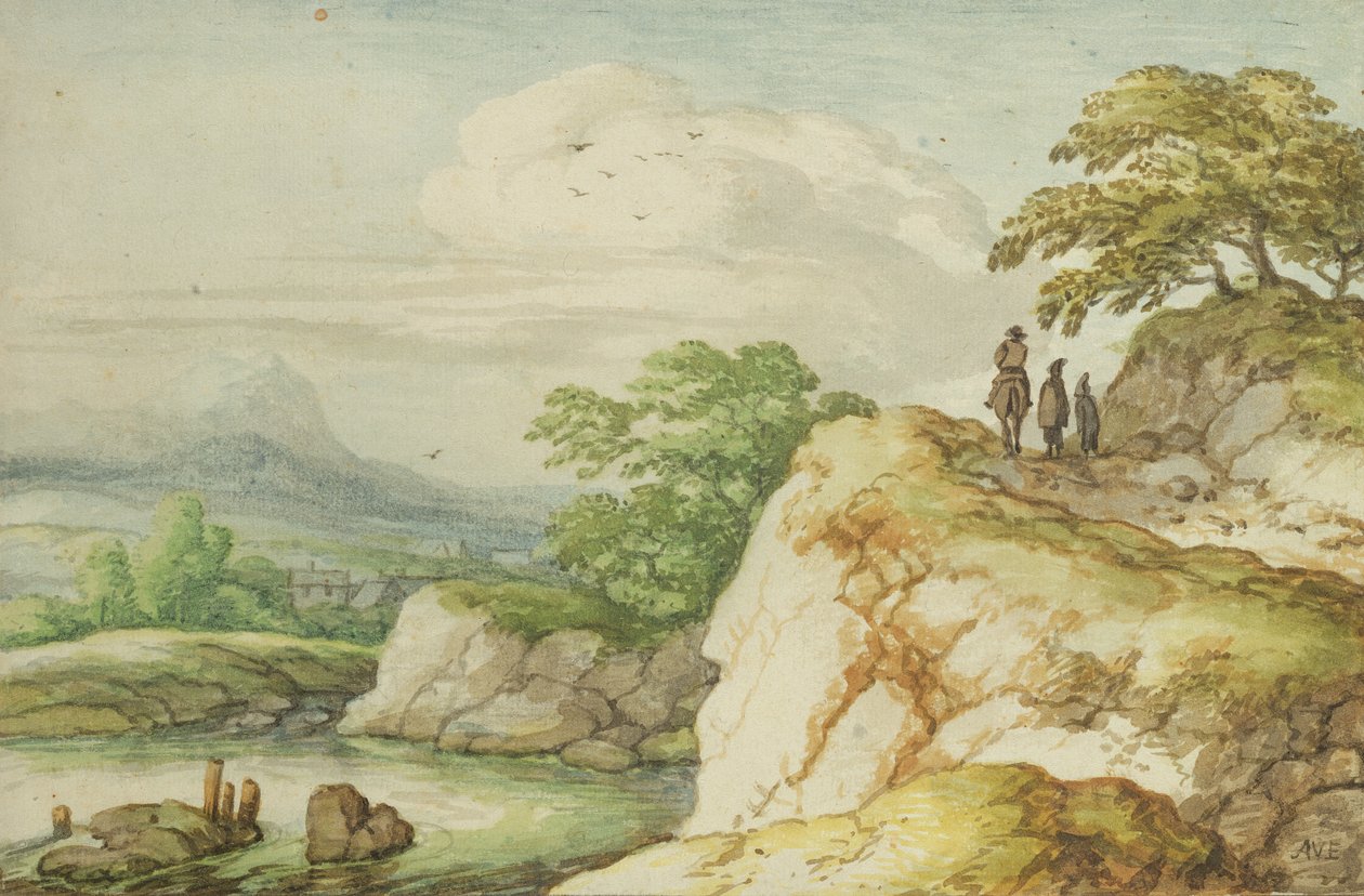 Turisté na Vysočině, c.1655 od Allart van Everdingen
