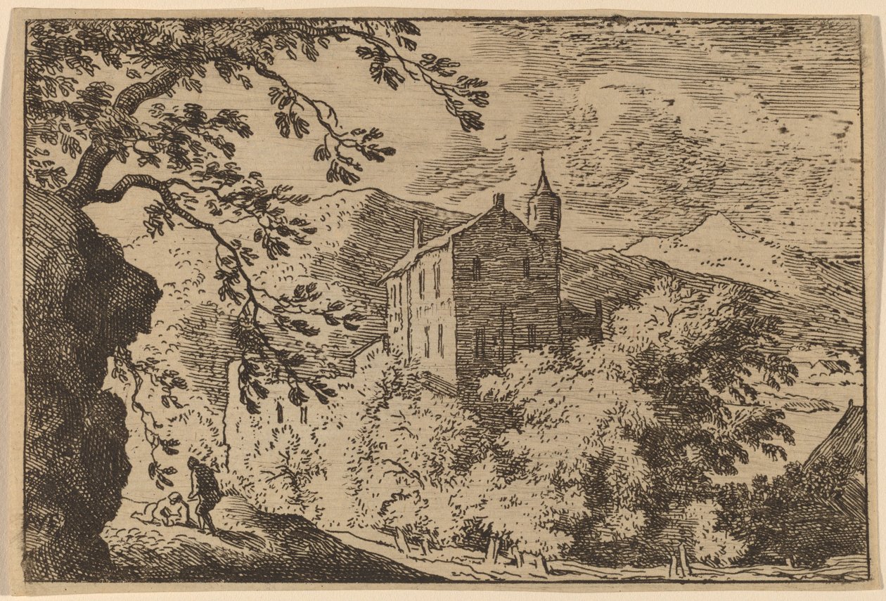 Velký dům s věžičkou, pravděpodobně c. 16451656. od Allart van Everdingen
