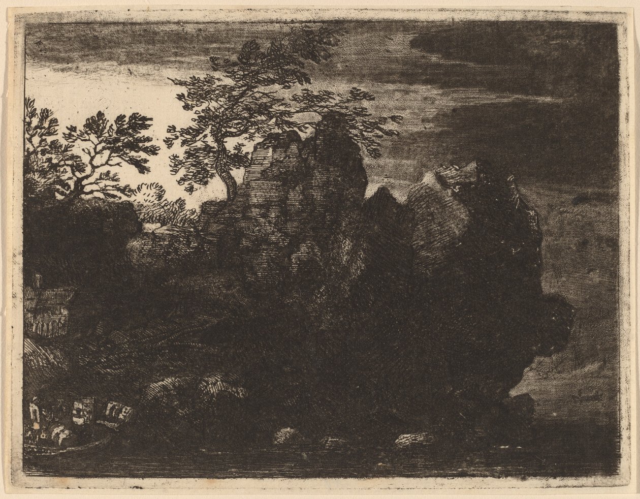 Velká skála u řeky, pravděpodobně c. 16451656. od Allart van Everdingen