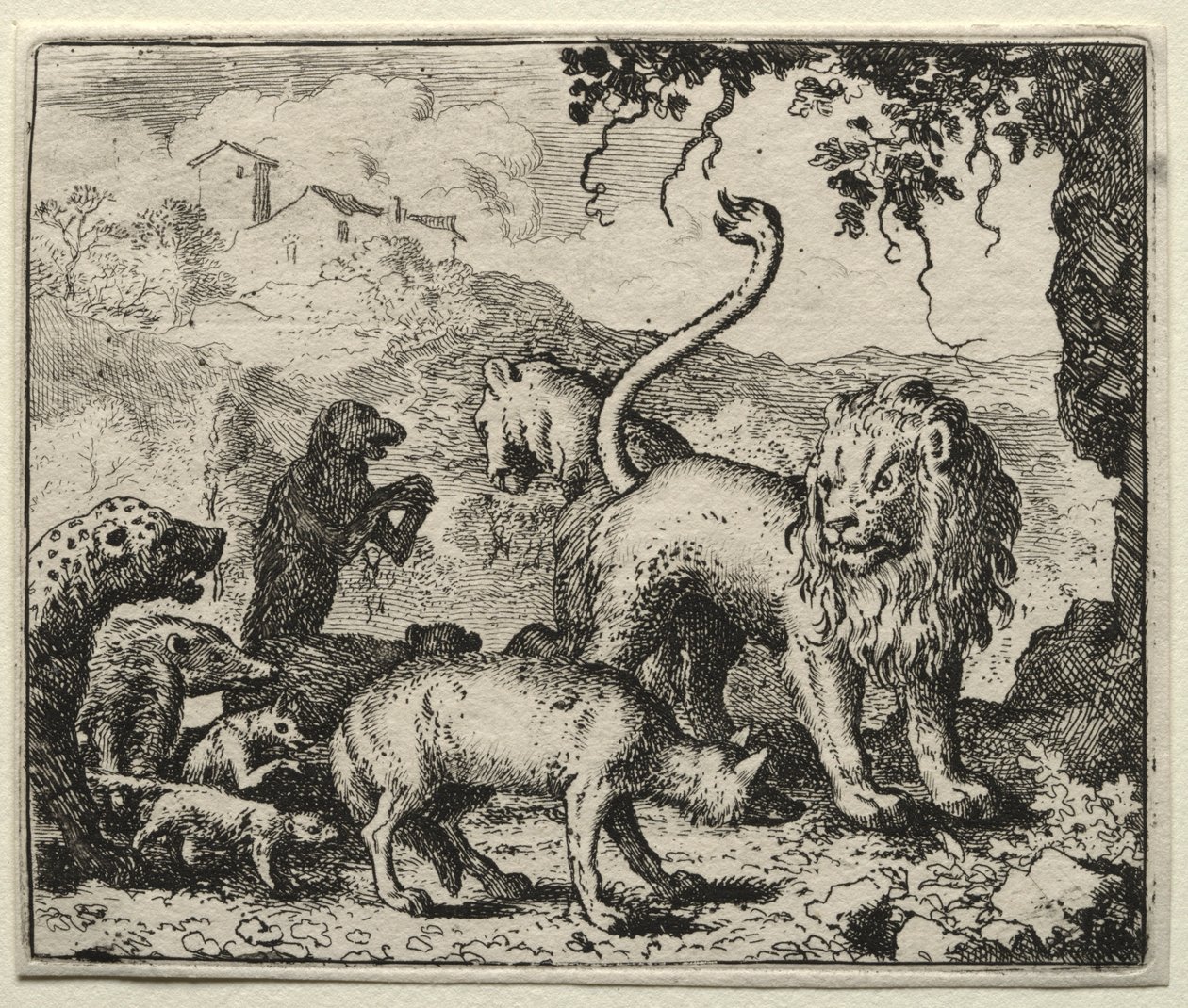 Reynard the Fox: First Complaint of the Wolf. od Allart van Everdingen