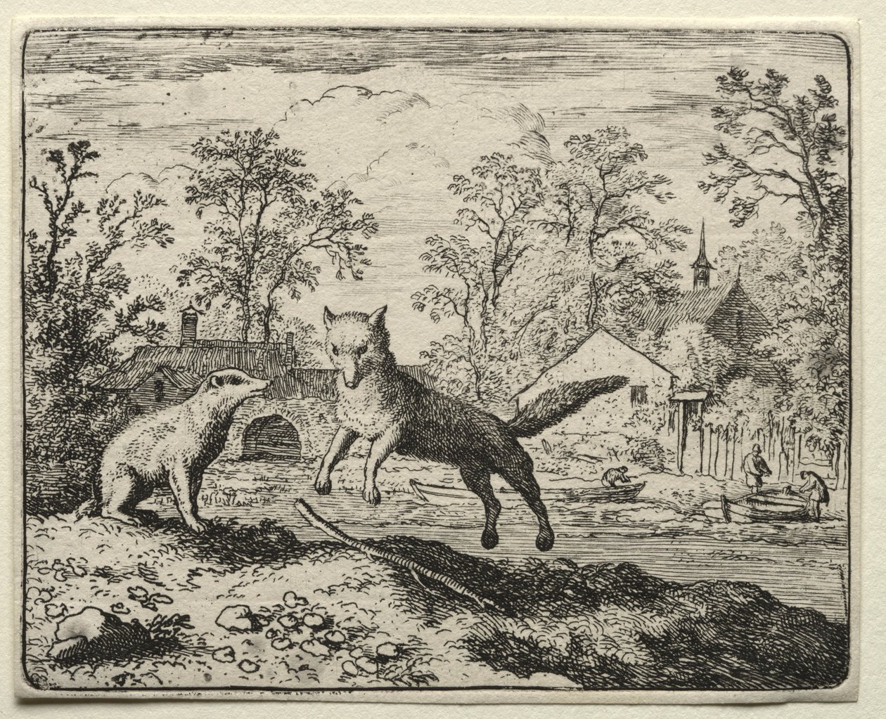 Reynard the Fox: Reynard dělá pokání. od Allart van Everdingen