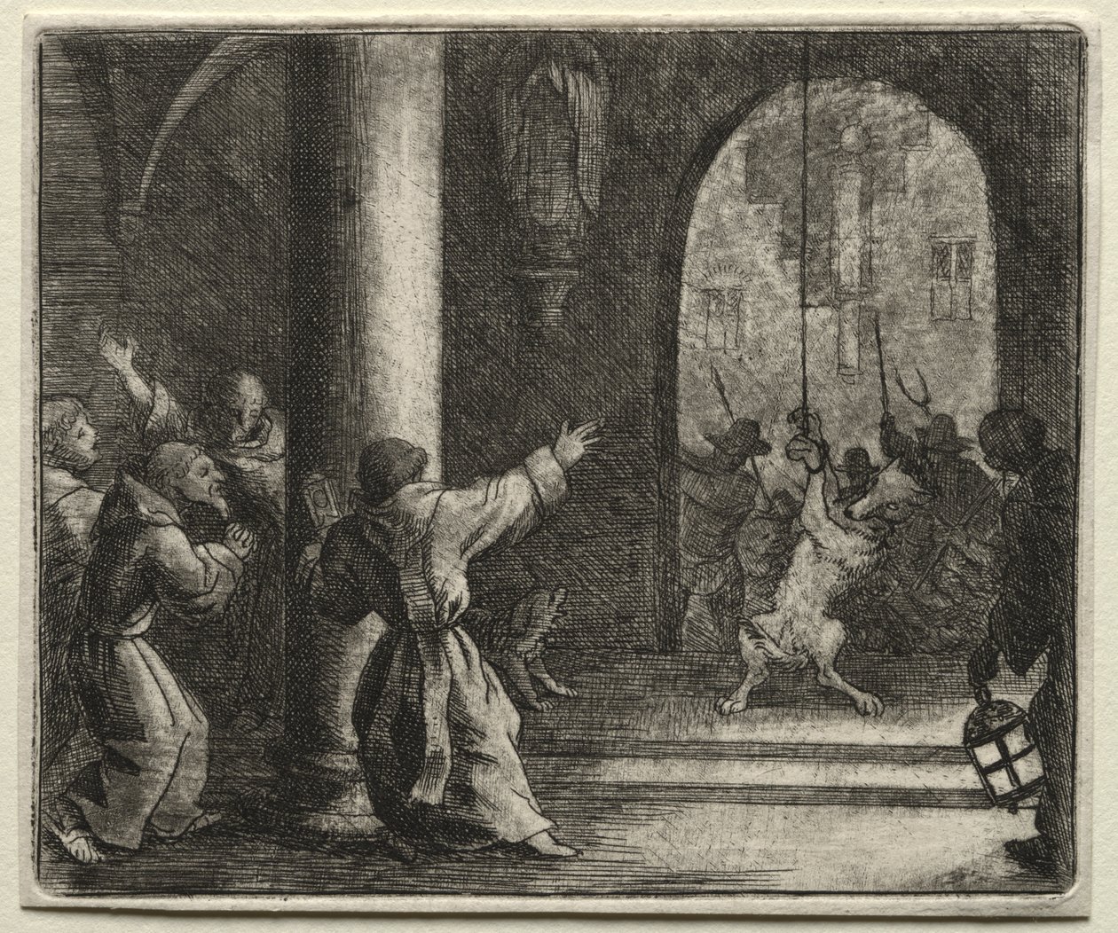 Reynard the Fox: Reynard Tricks the Wolf od Allart van Everdingen