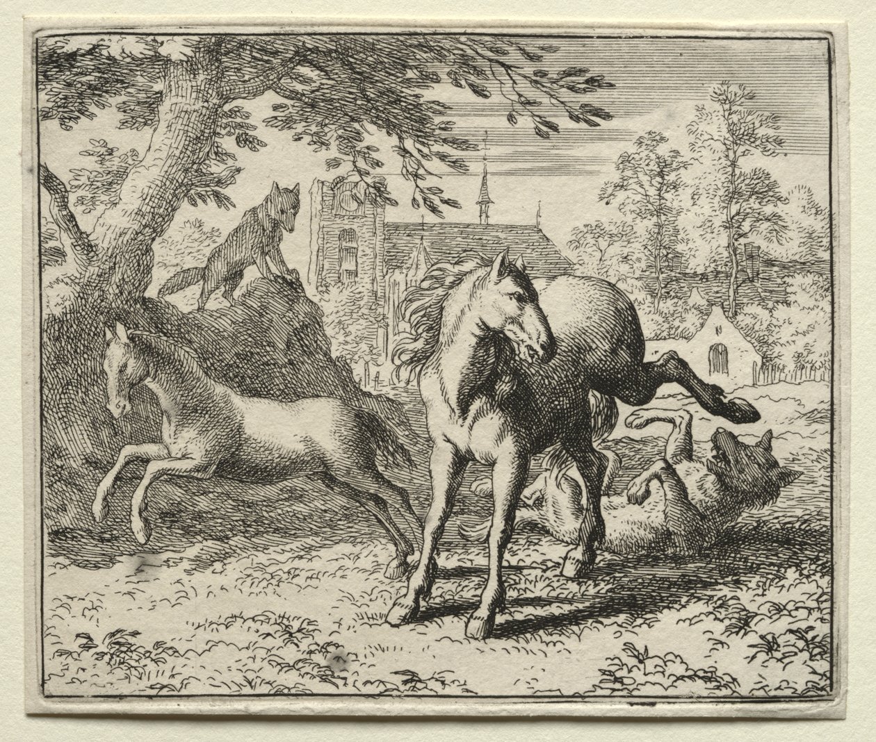 Reynard the Fox: Reynard Tricks the Wolf od Allart van Everdingen