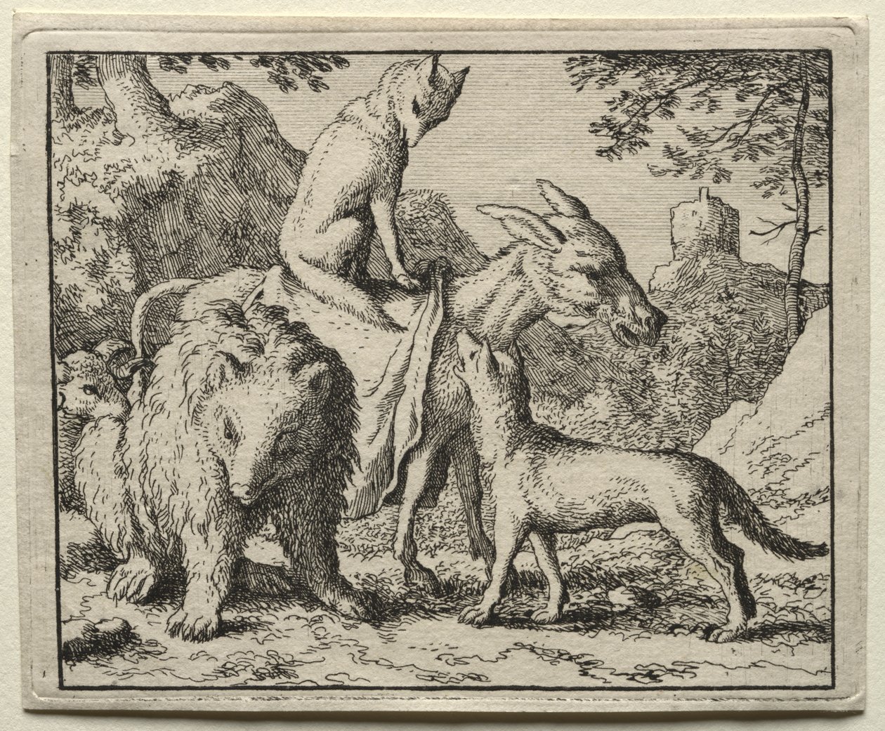 Reynard the Fox: Reynard a jeho společníci od Allart van Everdingen