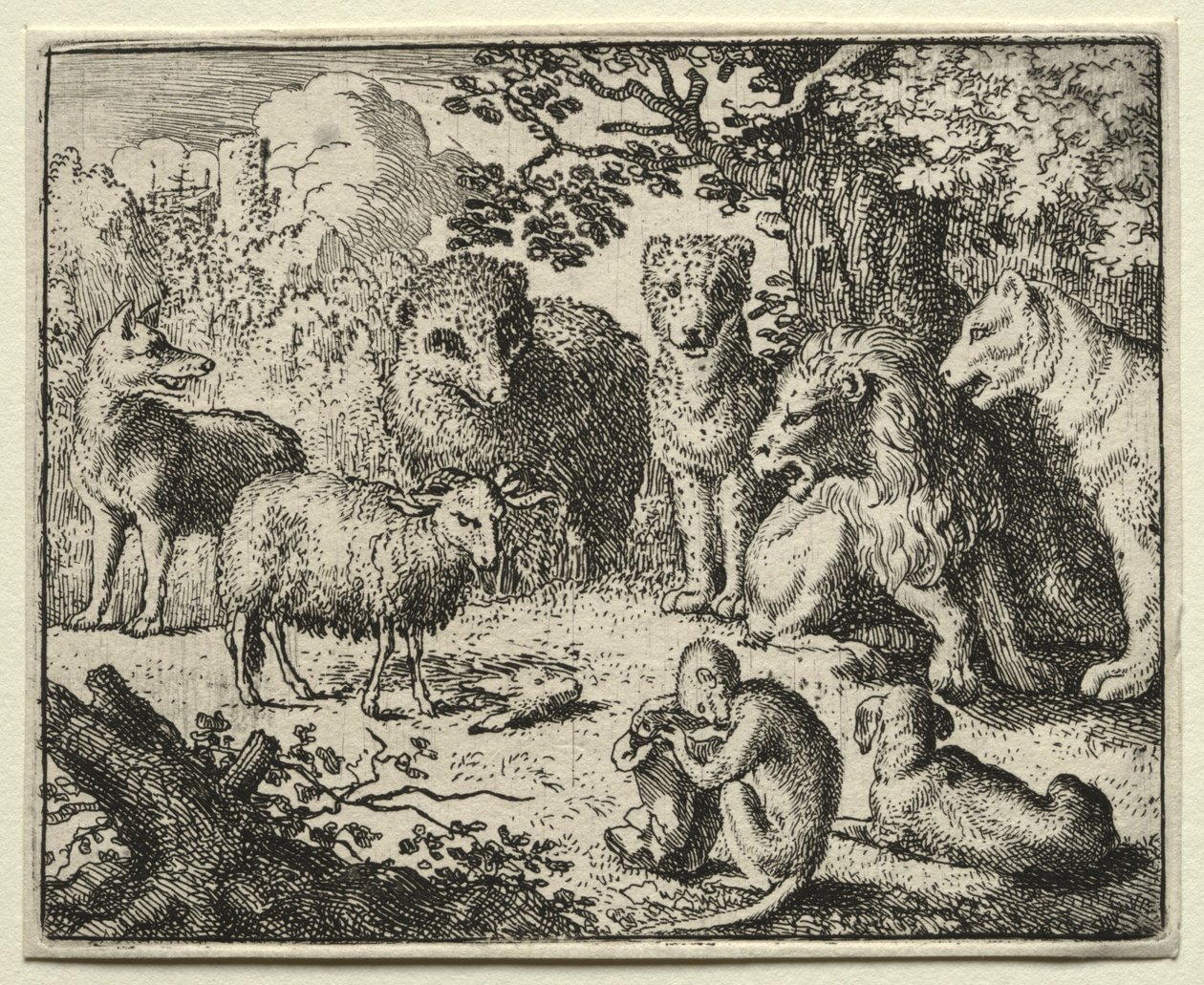 Reynard the Fox: The Arrival of the Packet. od Allart van Everdingen