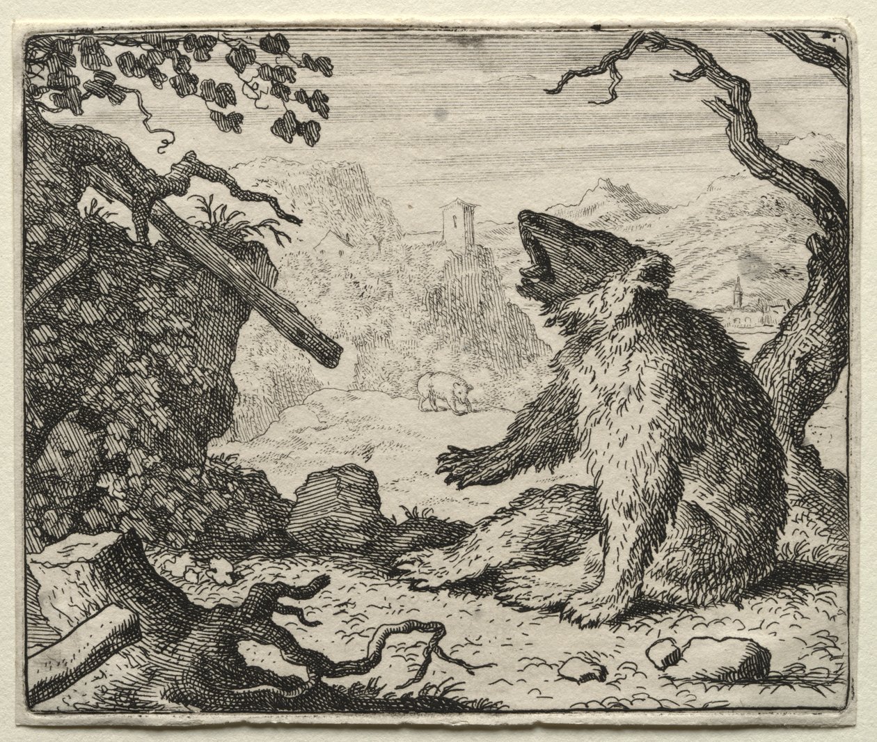 Reynard the Fox: The Bear volá Reynarda k soudu od Allart van Everdingen