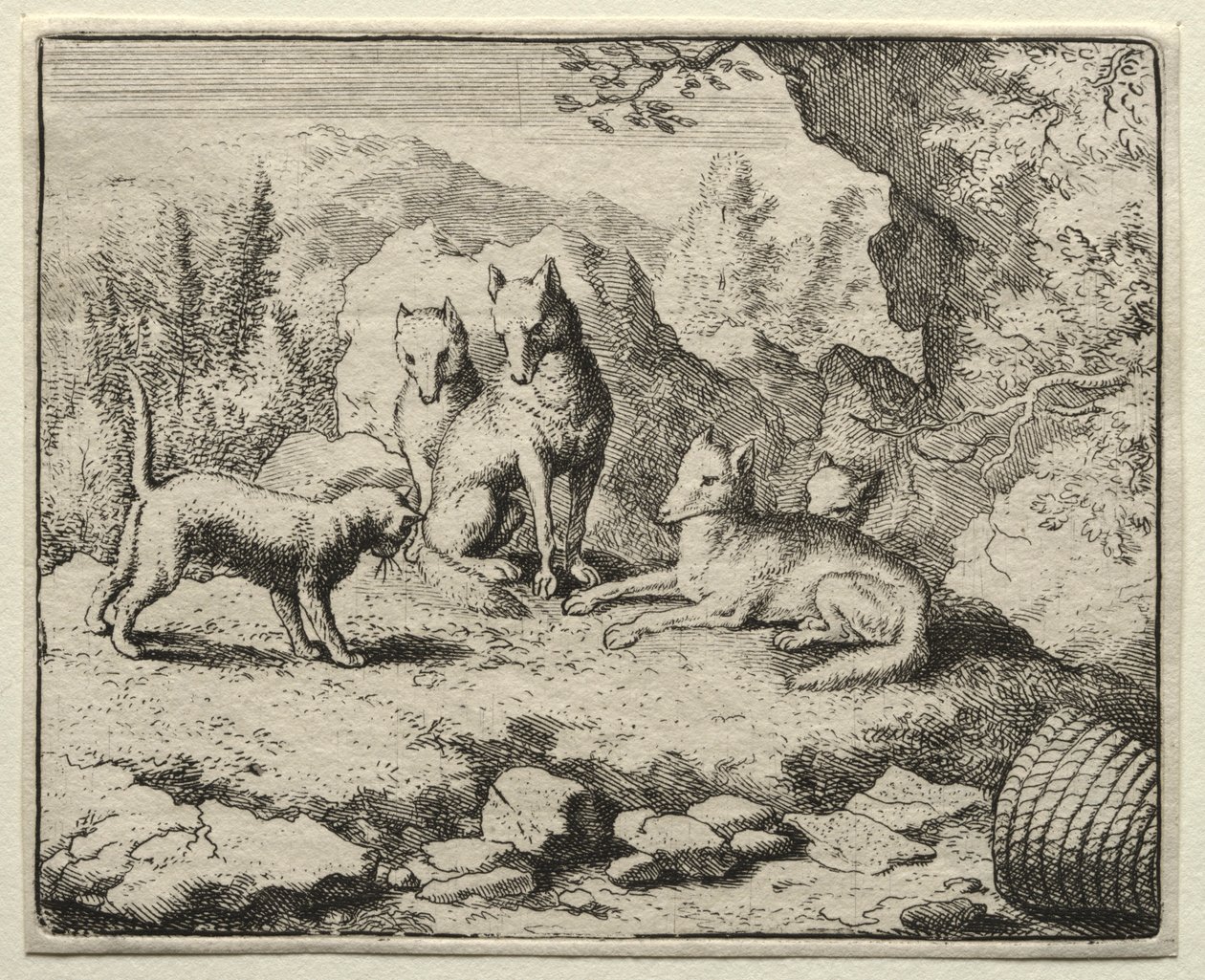 Reynard the Fox: The Cat volá Reynarda k soudu. od Allart van Everdingen