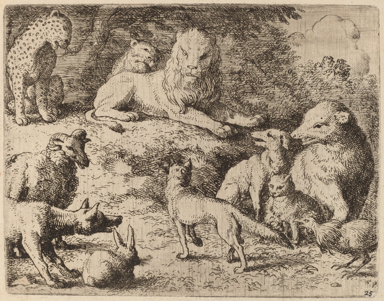 Zvířata předkládají svá obvinění proti Reynardovi, pravděpodobně c. 16451656. od Allart van Everdingen