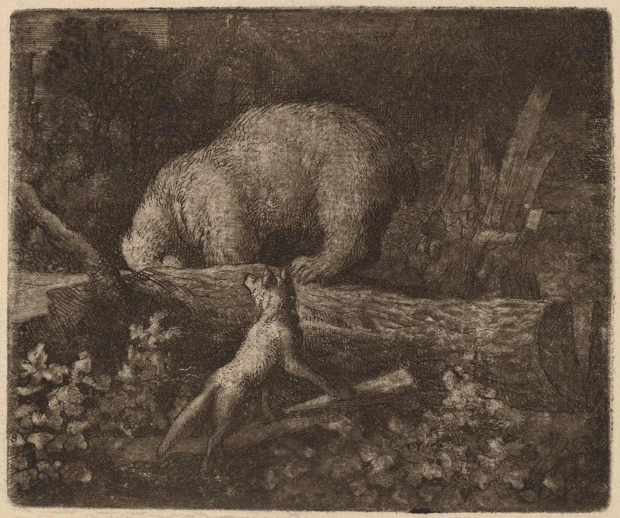 The Bear Trapped, pravděpodobně c. 16451656. od Allart van Everdingen