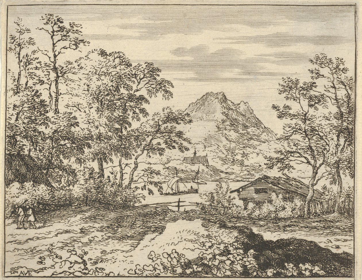 Široká řeka, 17. století. od Allart van Everdingen