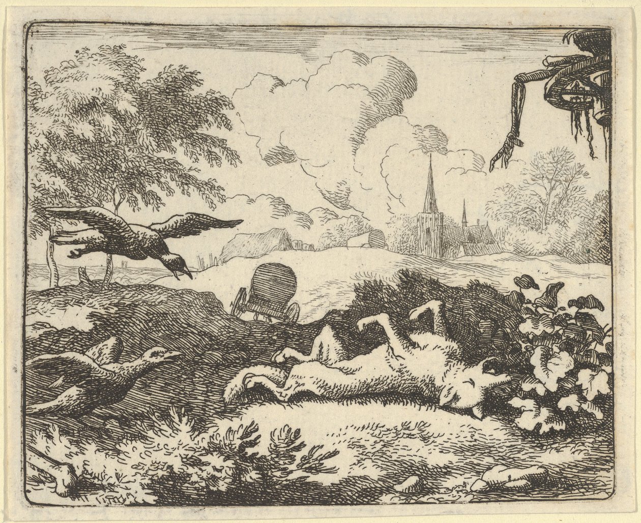 Čtení o trestní akci proti Renardovi, 1650-75. od Allart van Everdingen