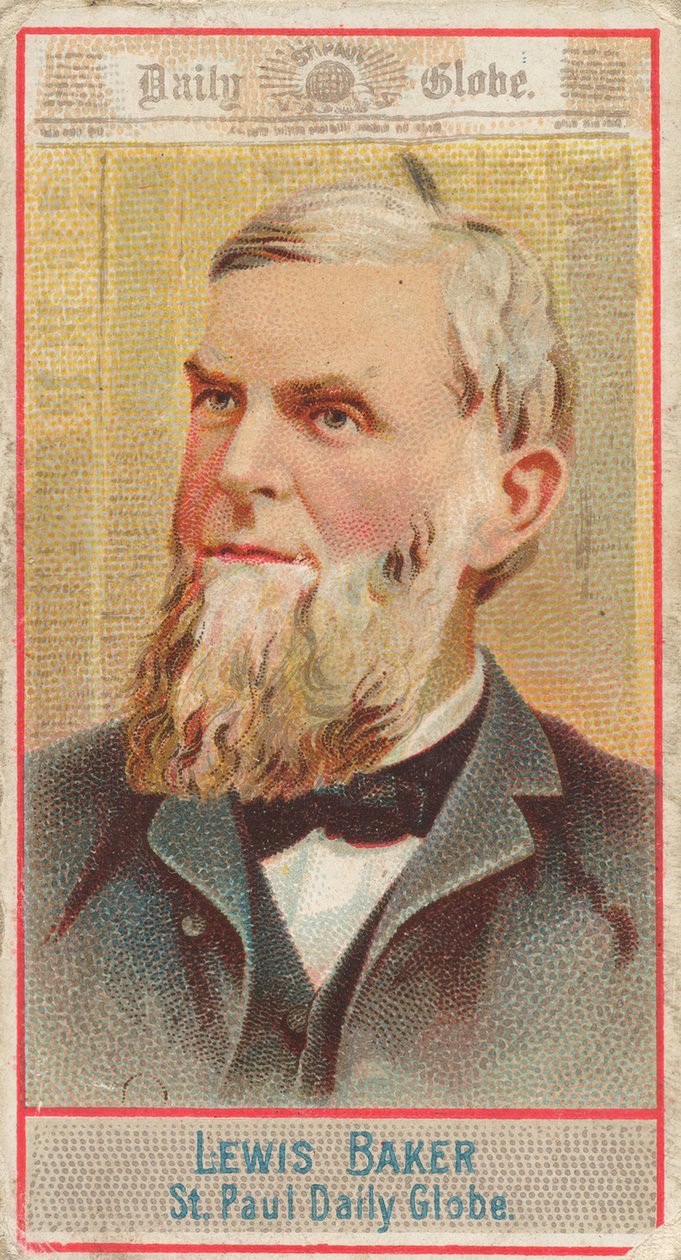 Lewis Baker, St. Paul Daily Globe, ze série amerických editorů N1 pro Allen & Ginte..., 1887. od Allen