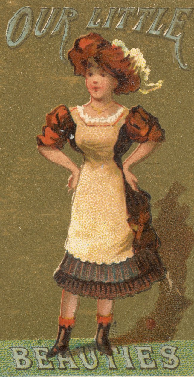 Ze série Girls and Children N58 propagující cigarety Our Little Beauties pro Alle..., 1887. od Allen and Ginter