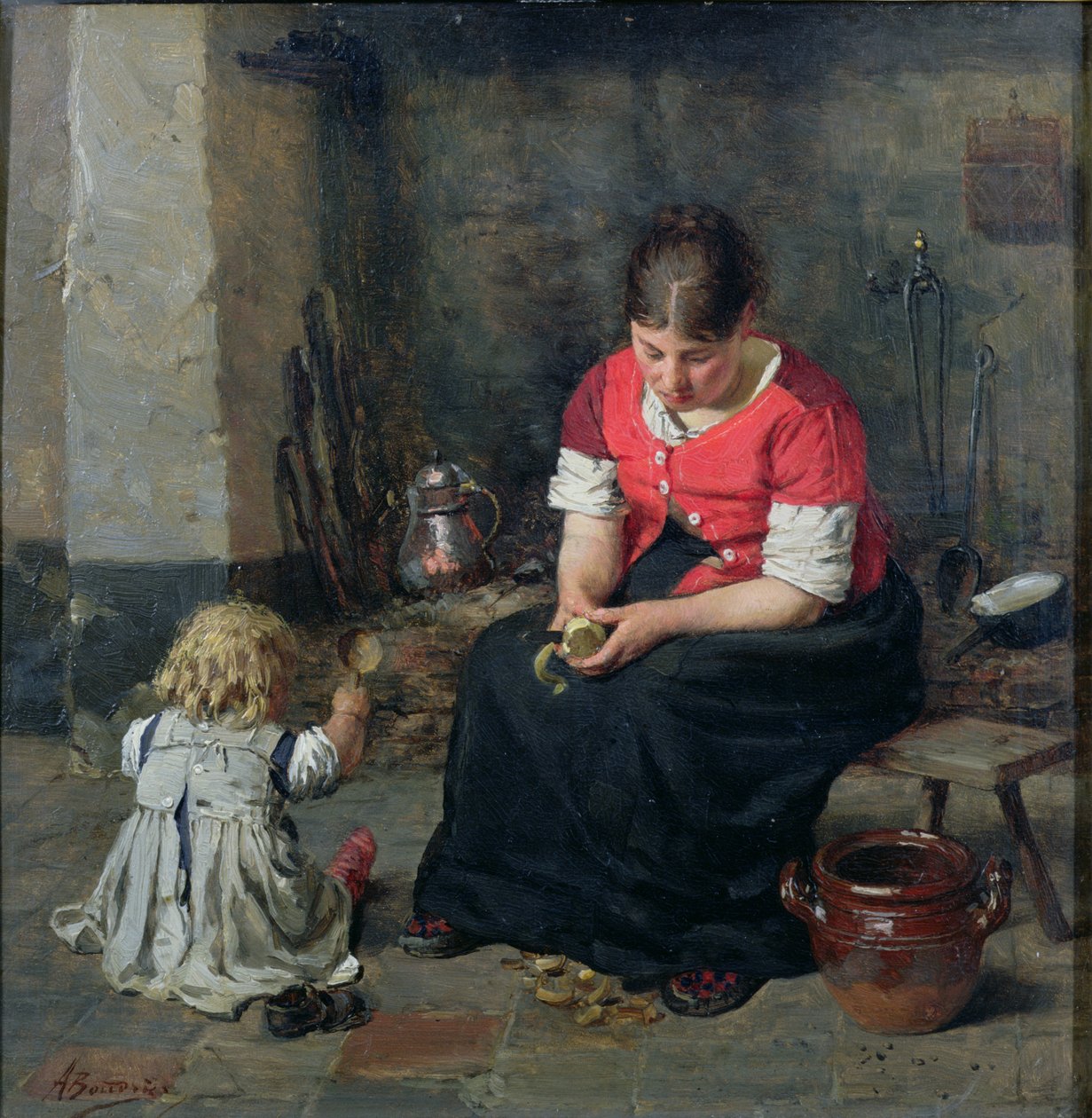 Příprava zeleniny (panel) od Alois Boudry