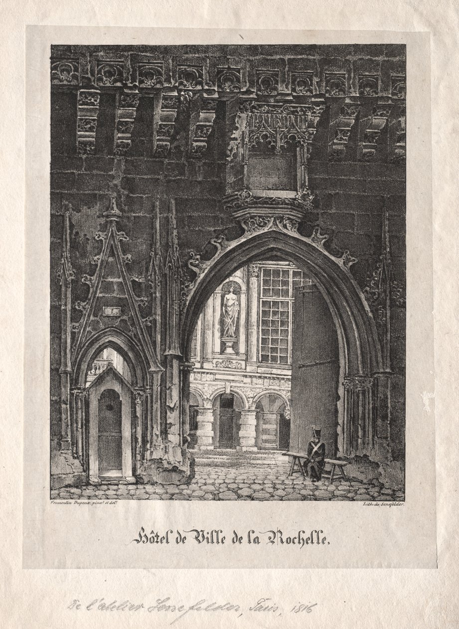 Radnice La Rochelle, Francie od Alois Senefelder