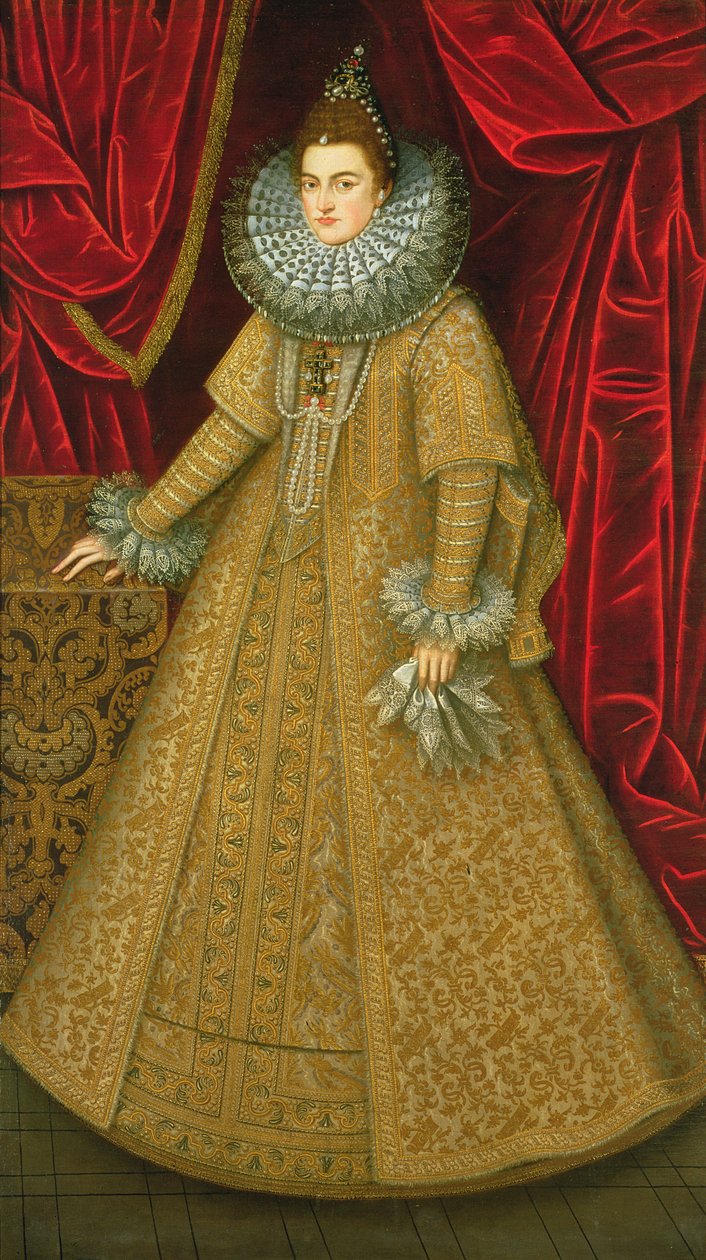 Portrét královny Isabel Clara Eugenia od Alonso Sánchez Coello