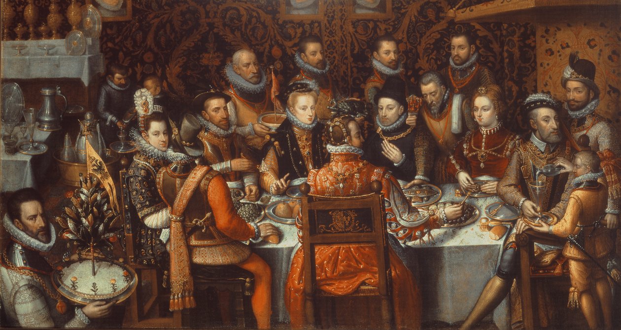 Hostina panovníků, asi 1579 od Alonso Sánchez Coello