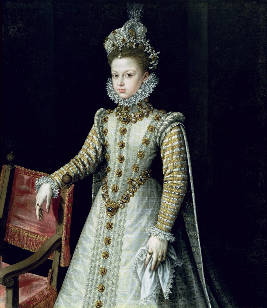 Infantka Isabel Clara Eugenie (1566-1633) 1579 od Alonso Sánchez Coello