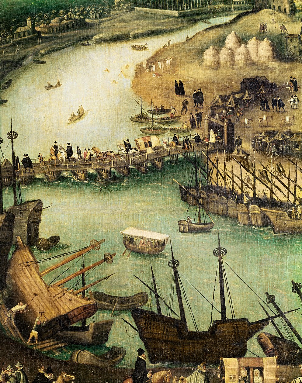 Sevillský přístav, kolem roku 1590 (detail) od Alonso Sánchez Coello