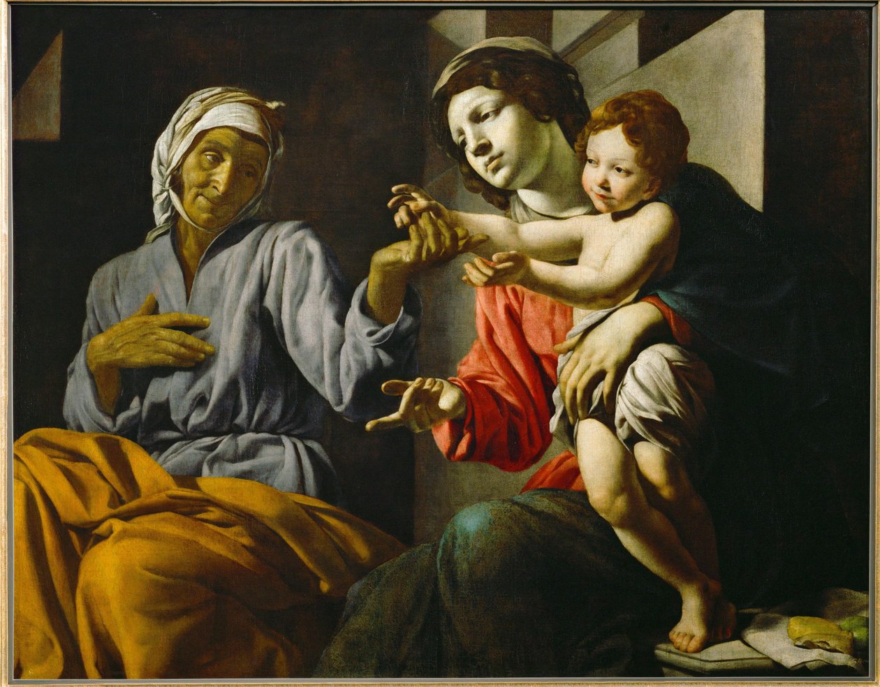 Svatá Marie s dítětem a svatou Annou (malba na plátně) od Alonso Cano