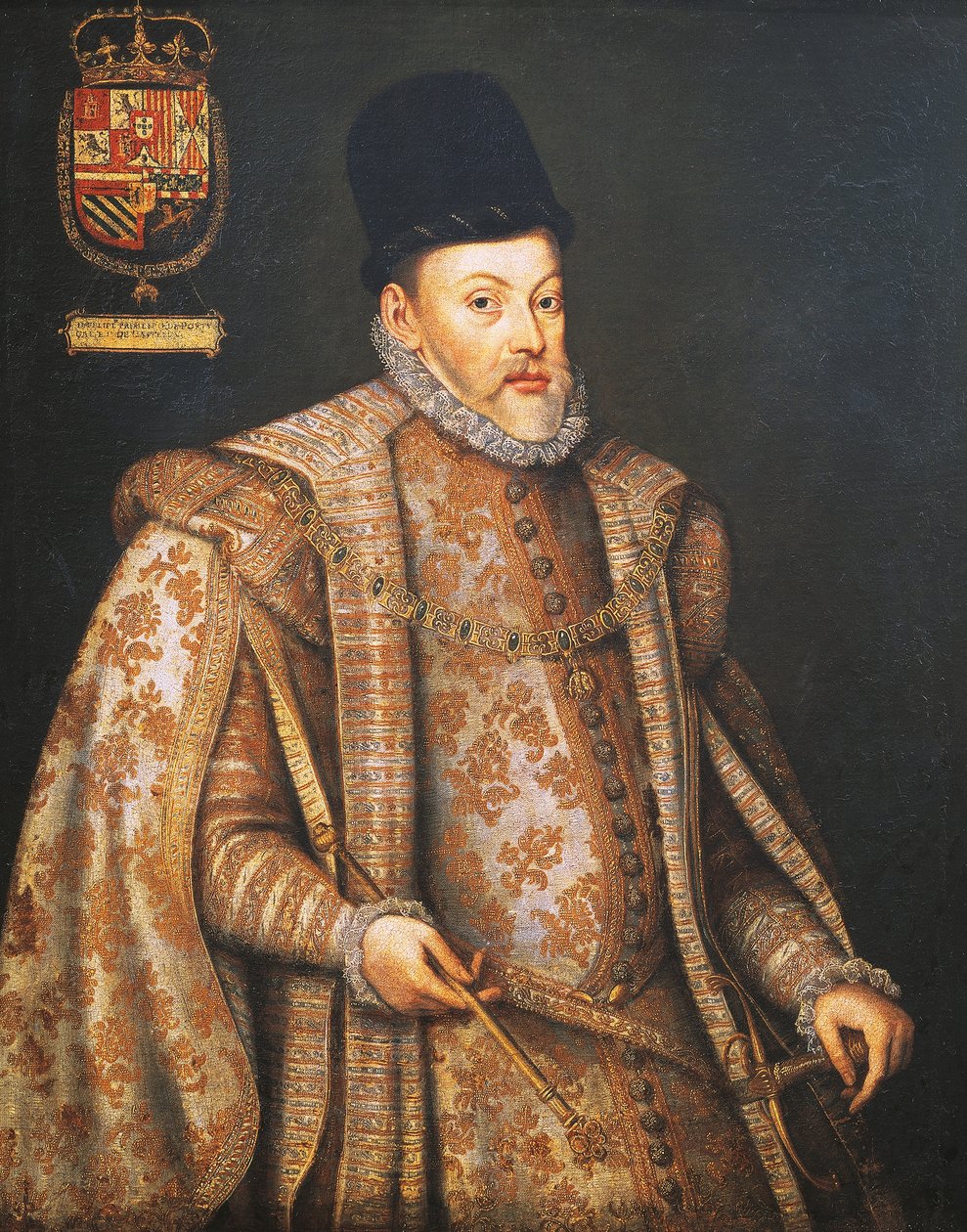 Portrét Filipa II Španělska (Valladolid od Alonso Sánchez Coello