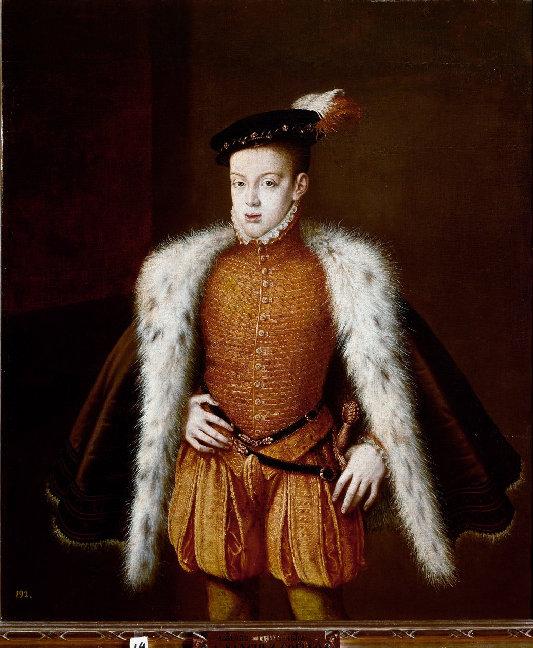 Portrét prince Dona Carlose (malba, kolem roku 1557) od Alonso Sánchez Coello