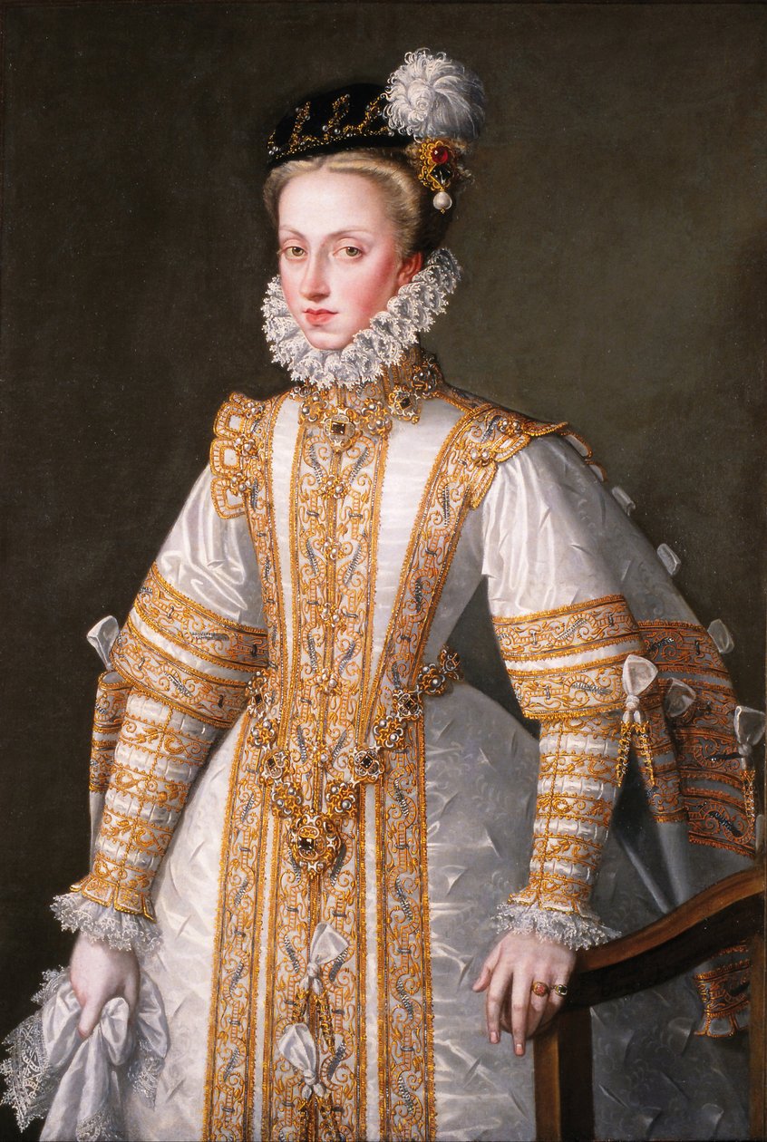 Portrét Anny Rakouské 15491580, královna choť Španělska, 1571 od Alonso Sánchez Coello